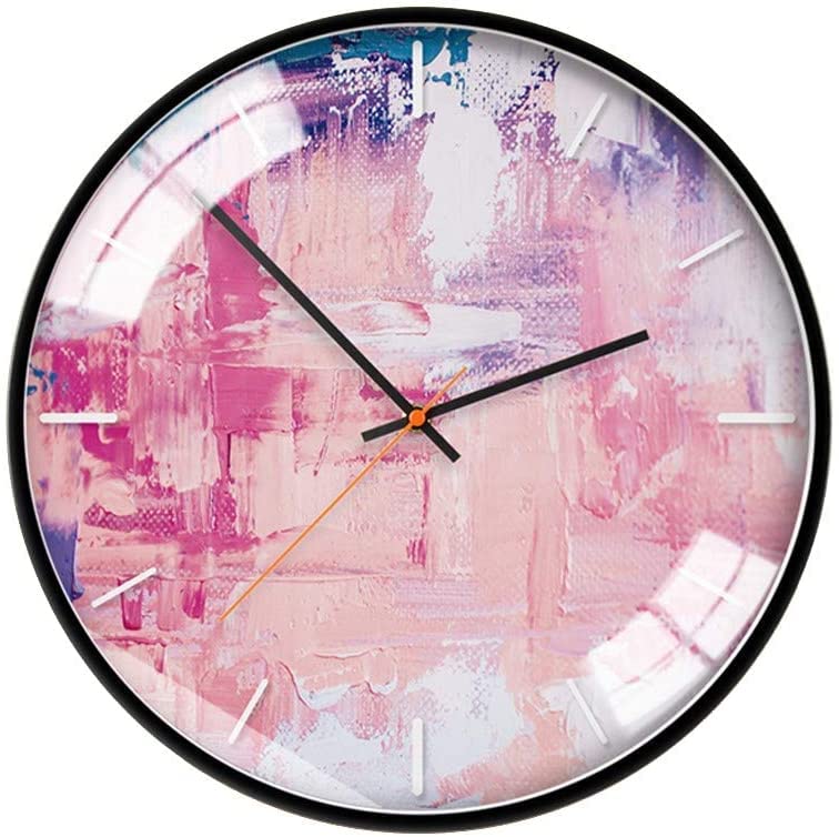 Horloge murale rose silencieuse pour supprimer le tic-tac dans votre dortoir