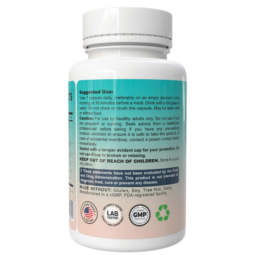 Probiotic Prebiotic Postbiotic Supplement - 90 Billion CFU, 5-in-1 Synbiotic (Pre Pro Post Biotics) with Digestion, Bloating, Regularity for Women Men, 120 Enteric Coated Capsules — Amazon image 7