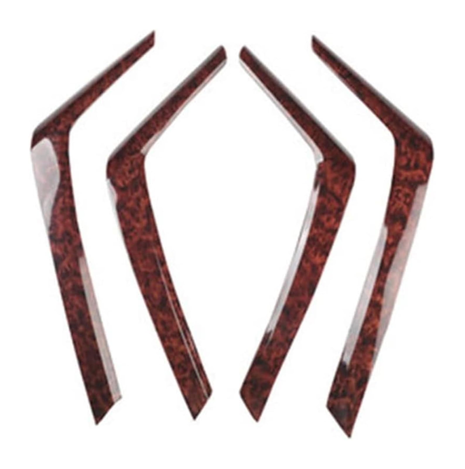 FANGZIQF Inner Door Pull Handles for Toyota for RAV4 2013-2018 Peach Wood Car Inner Door Handle Trim Cover Armrest Strip Sticker(C)