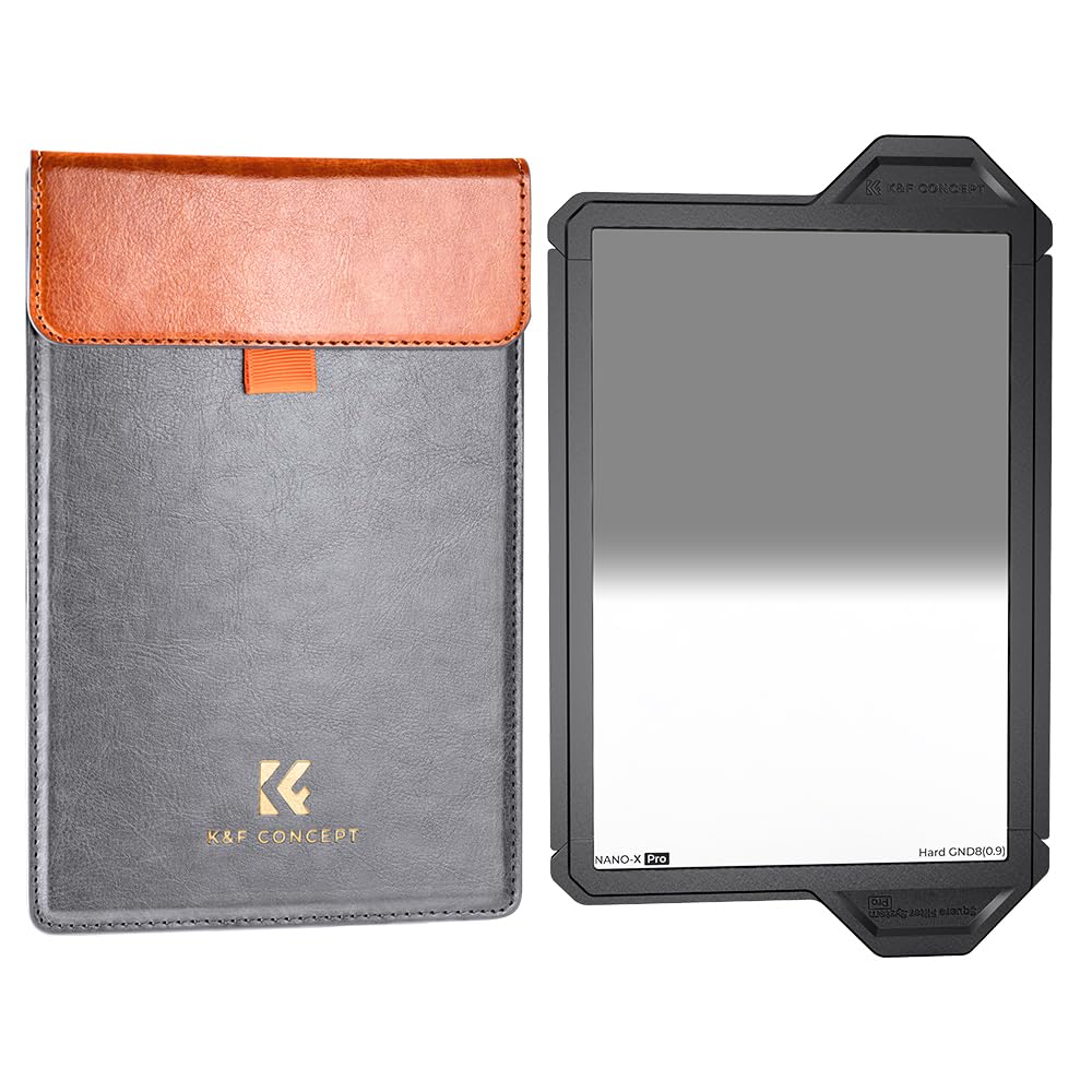 角形フィルター 100×150mm グラデ ハーフND0.9(ND8)5枚セット Amazon | K&F CONCEPT ハーフNDフィルター角型 GND8 ハード