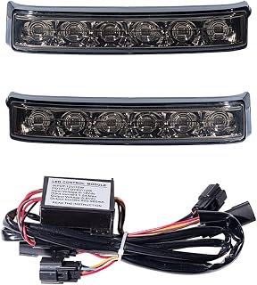 LED Saddlebag Tail Run Brake Turn Signal Light Lamp Compatible with Harley Touring FLHTCU FLHTCUL FLHTK FLHTKL FLTRU '14-'18 FLHTKSE FLTRUSE 2016-2018 (Black Housing/Smoke Lens)