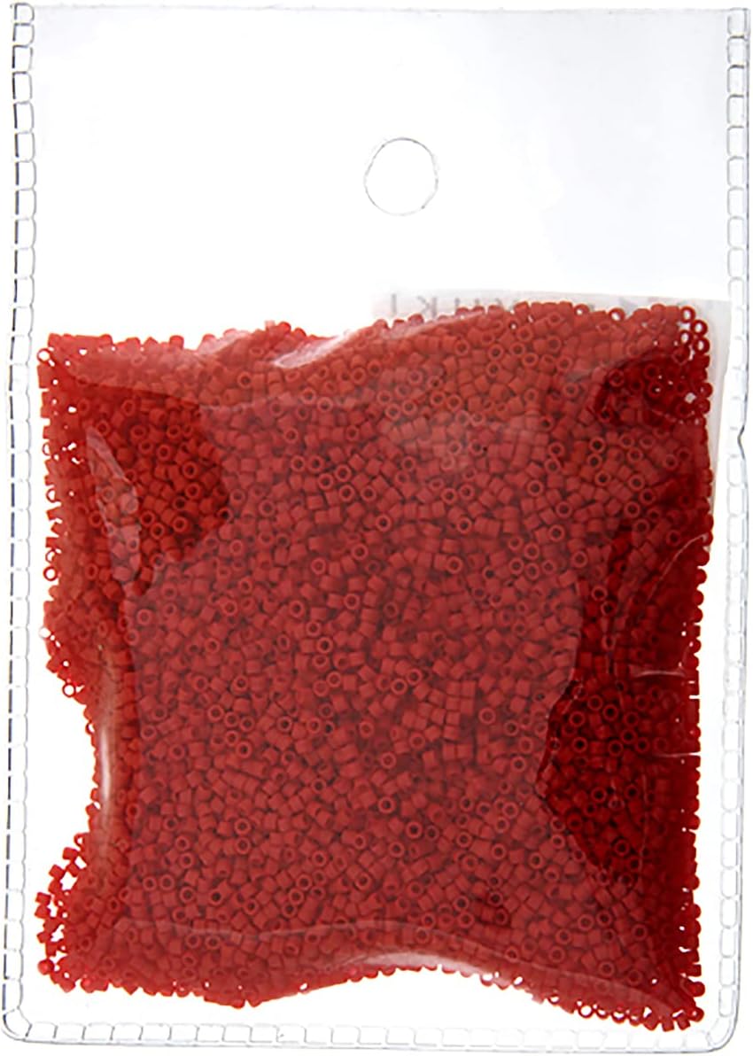 Miyuki Delica 11/0 Red 50gms Bag of Japanese Glass Beads