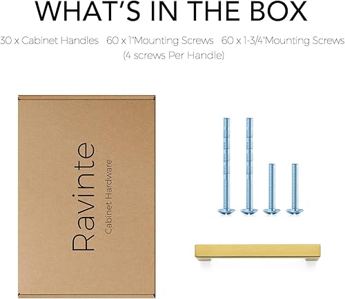 Vista 33 de Ravinte Paquete de 25 manijas cuadradas de gabinete de 4 pulgadas, color negro mate, tiradores de cajones, manijas de accesorios de cocina