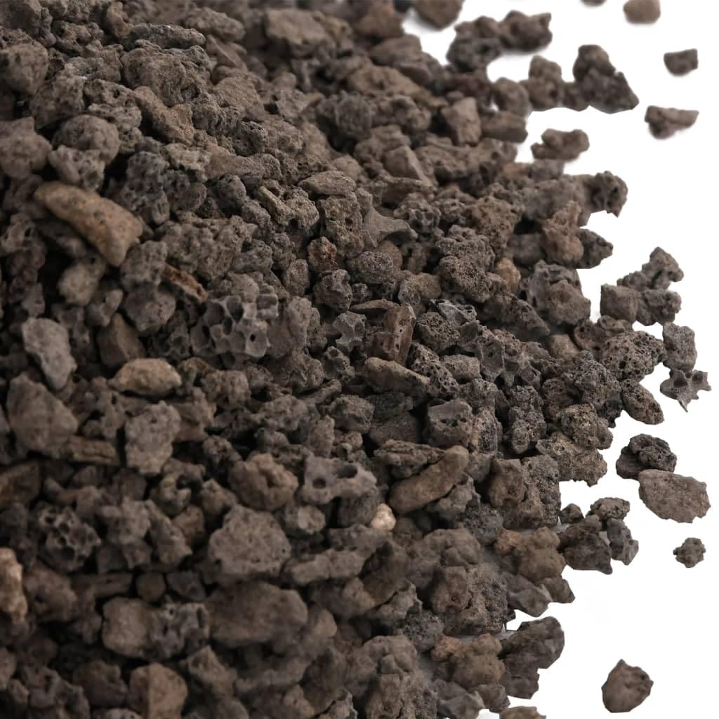 Ghiaia di basalto, 25 kg, nero, 5-8 mm, base naturale, ghiaia per acquario, laghetto, terrario e giardino, come substrato per la crescita delle piante, chiarificazione dell'acqua e decorazione