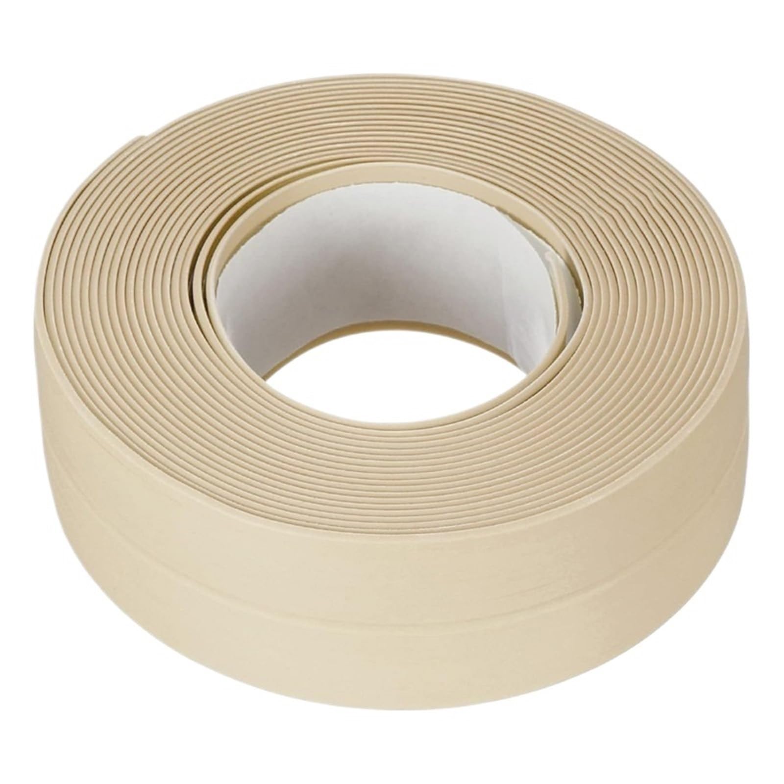 Cinta de sellado impermeable para baño y cocina de PVC beige de 12.8m