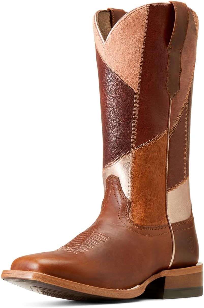 ARIAT Women's Frontier Patchwork Western Boot