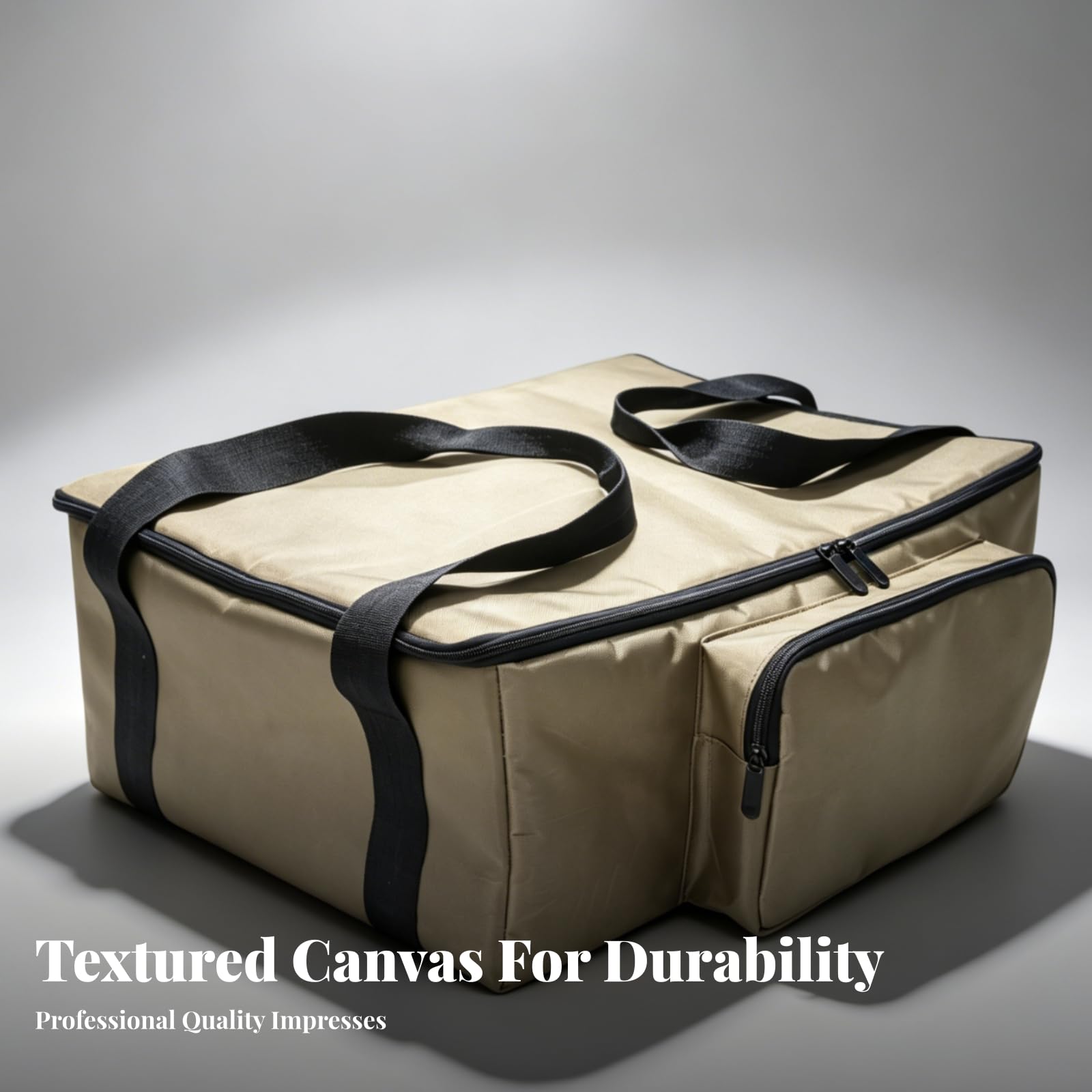 Funda para Impresora Portátil Bolsa de Transporte Estuche Protector Maletín Acolchado con Capa de Perla de 10mm y Forro Suave con Organización de Accesorios Adecuada para Clases, Negro