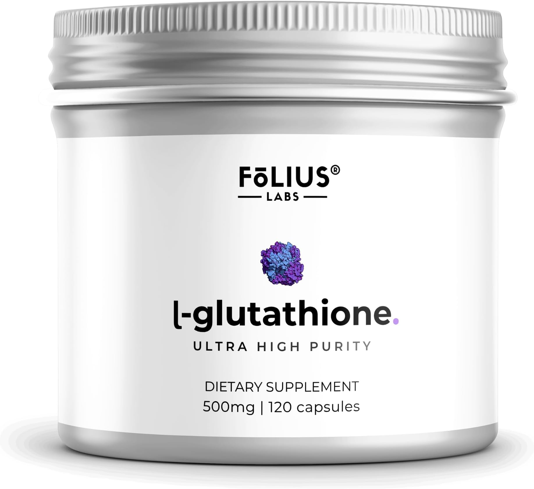 Clean Label L-Glutathione 98% (Reduced) - 120 Veg Capsules