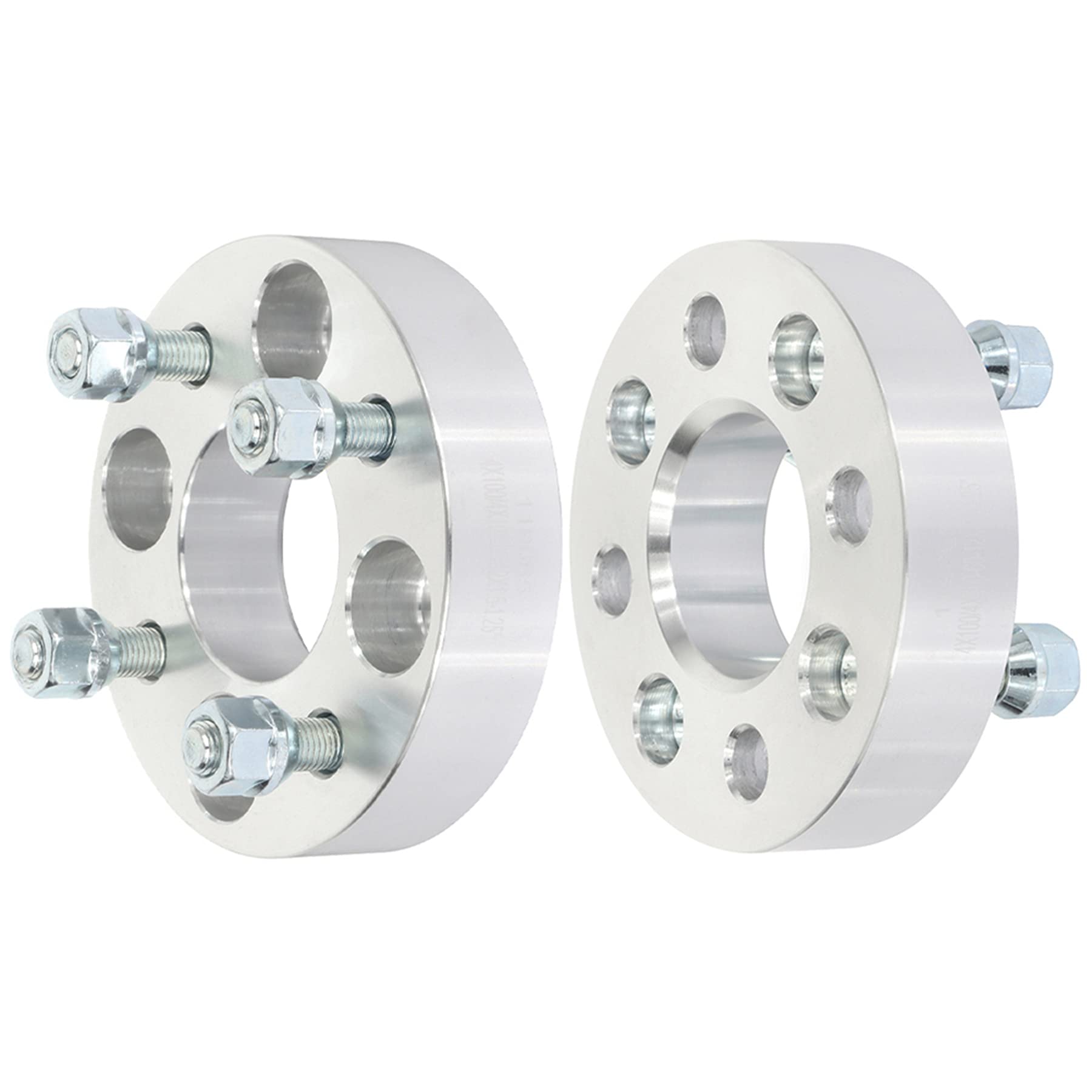 SCITOO 2Pcs 4x100 Wheel Spacers 1.25 inch for Toyota/for Honda Silver