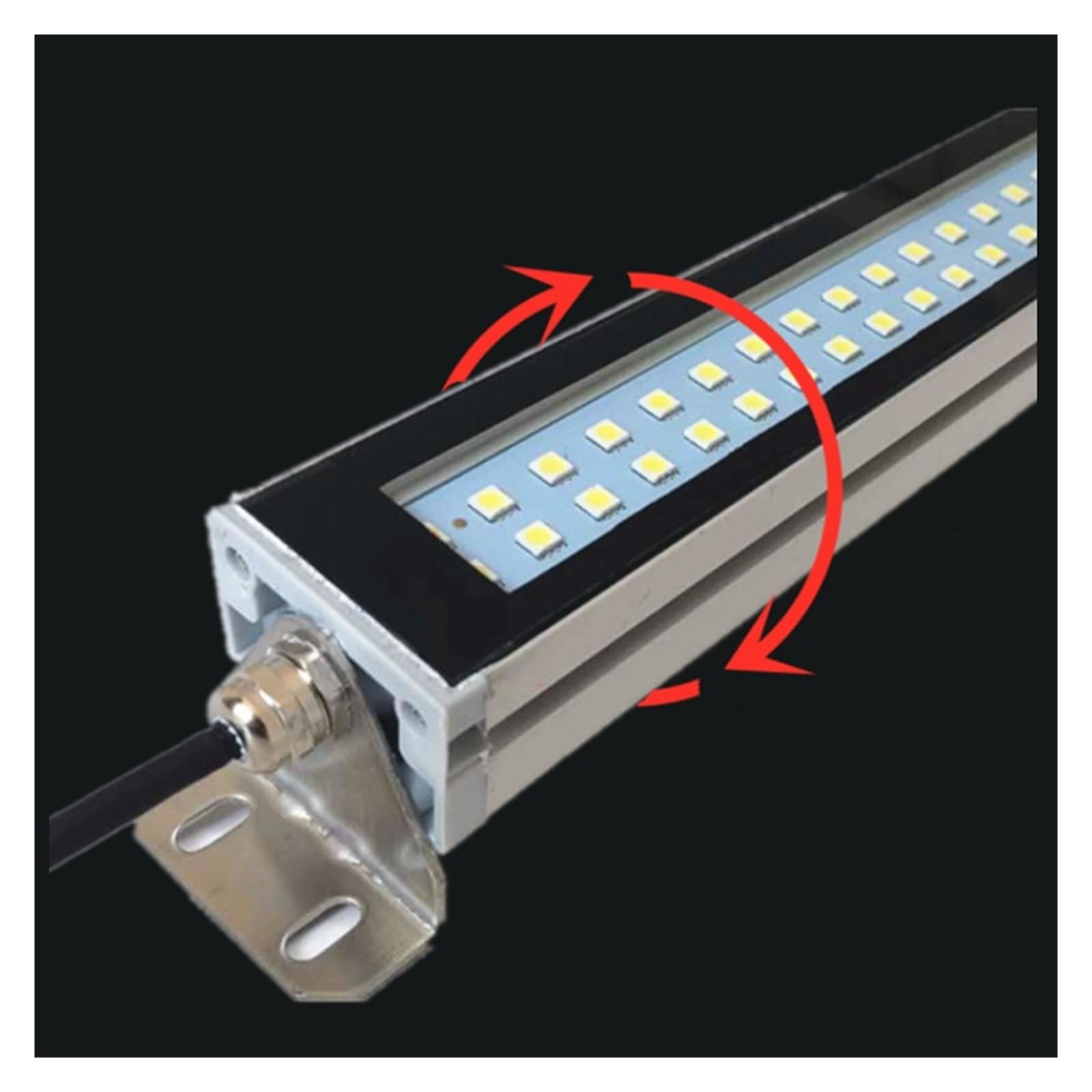 Lampa warsztatowa LED, wodoodporna, olejoodporna oświetlenie maszyn CNC AC DC Stop aluminium do tokarki i wiertarki Do obrabiarek(35CM,DC 24-36V)
