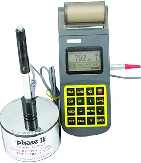 Phase II PHT-3500 Portable Hardness Tester with Built-in-Mini-Printer, 200-900 HL Measuring Range, 150mm H x 32mm D x 74mm W
