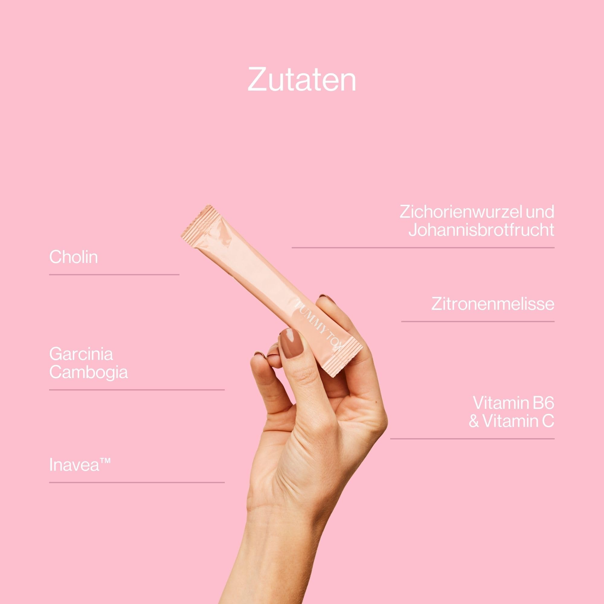 Night Burner Drink - Cholin, Zitronenmelisse, Inulin, Vitamin C, Vitamin B, Garcinia Cambogia, Johannisbrot - 30 Beutel für 30 Tage mit Gratis-E-Book - TummyTox