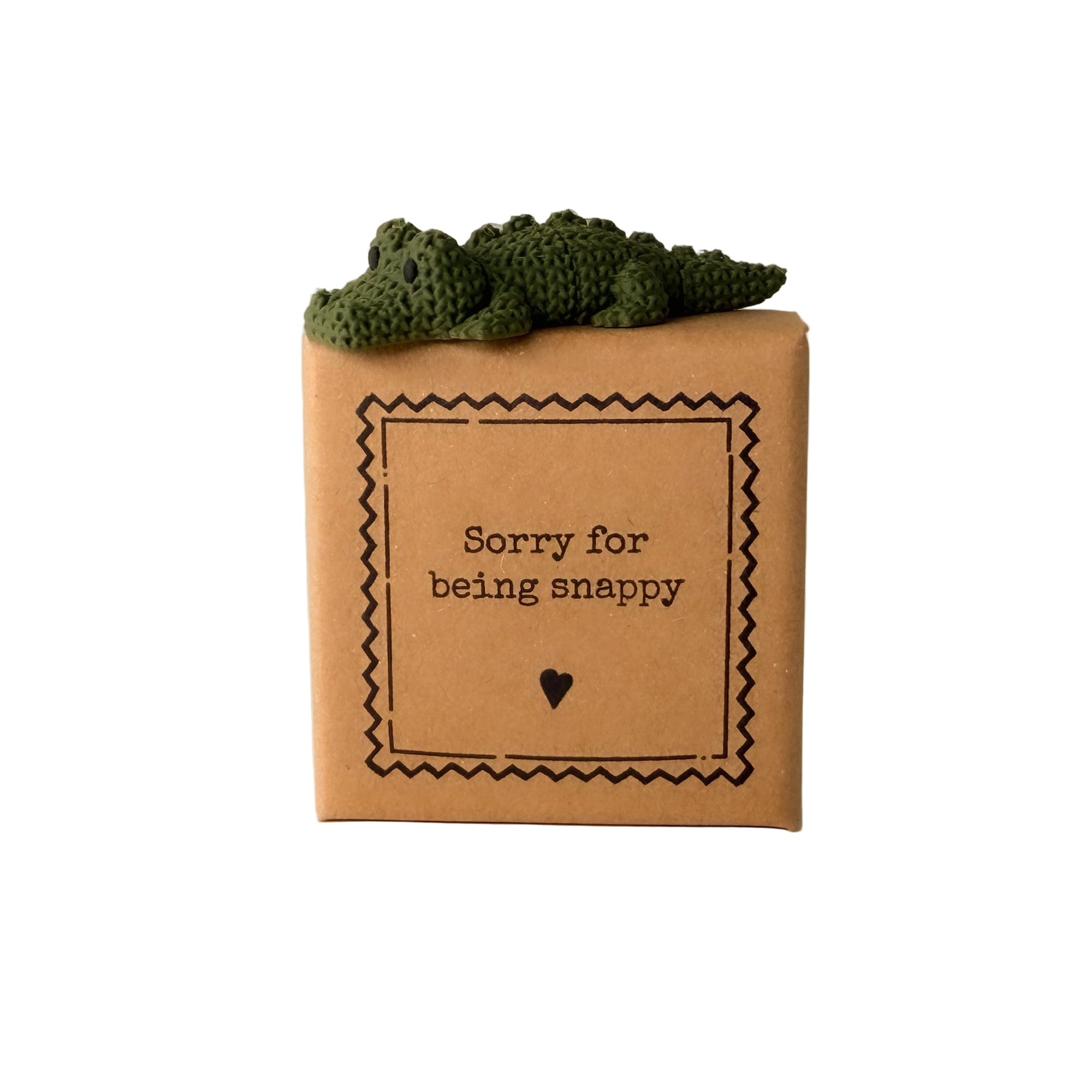 Image Industry Sorry For Being Snappy – Tiny Little Gifts – Crocodile Keepsake in Small Gift Box – Sentimental Style Gift for Best Friend or Loved One