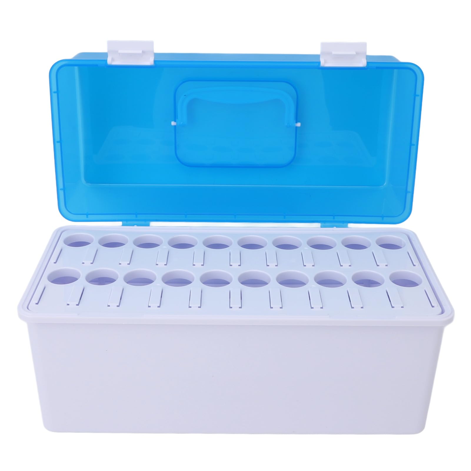 para bastidor de tubos de ensayo de laboratorio, ahorro de espacio, diseño portátil, almacenamiento multifuncional, fácil de limpiar, organizador duradero para