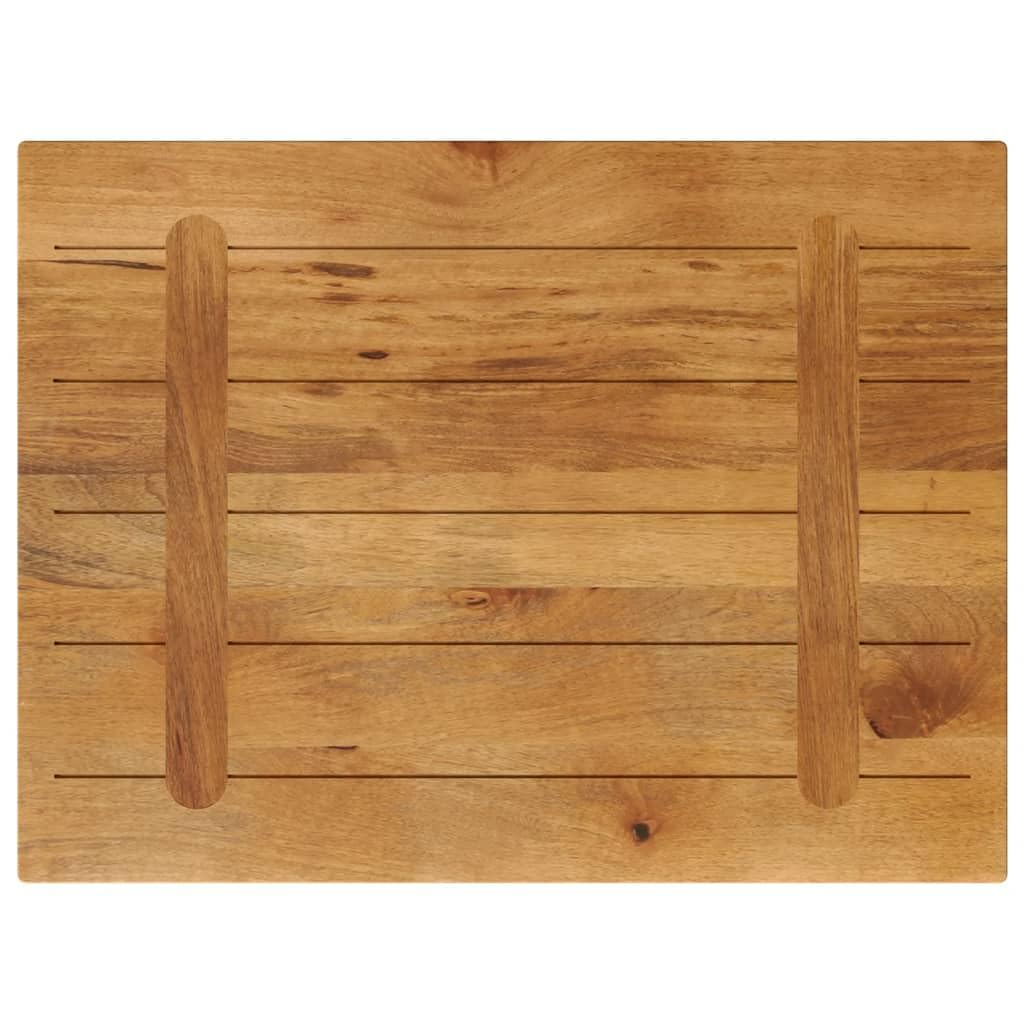 vidaXL Tischplatte, Holztischplatte Rechteckig Rustikal, Ersatztischplatte für Couchtisch Beistelltisch Esstisch, Holzplatte, Massivholz Mango