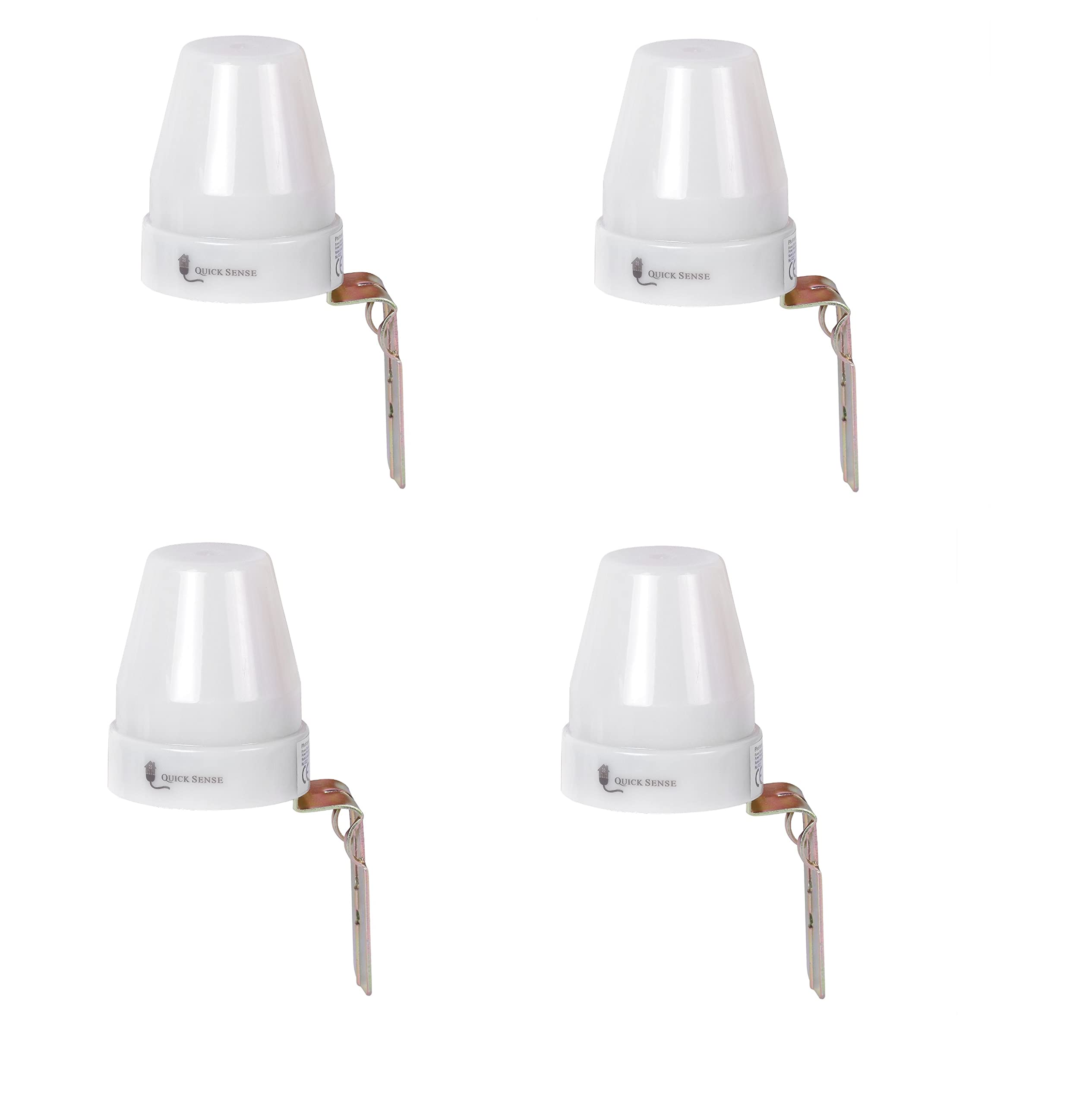 Quick Sense (QS-302): 220 V Auto Day/Night On & Off Photocell, LDR Sensor Switch (6 A) for Lighting Water Proof (Photocell - Sensor 10A(Set of 4))