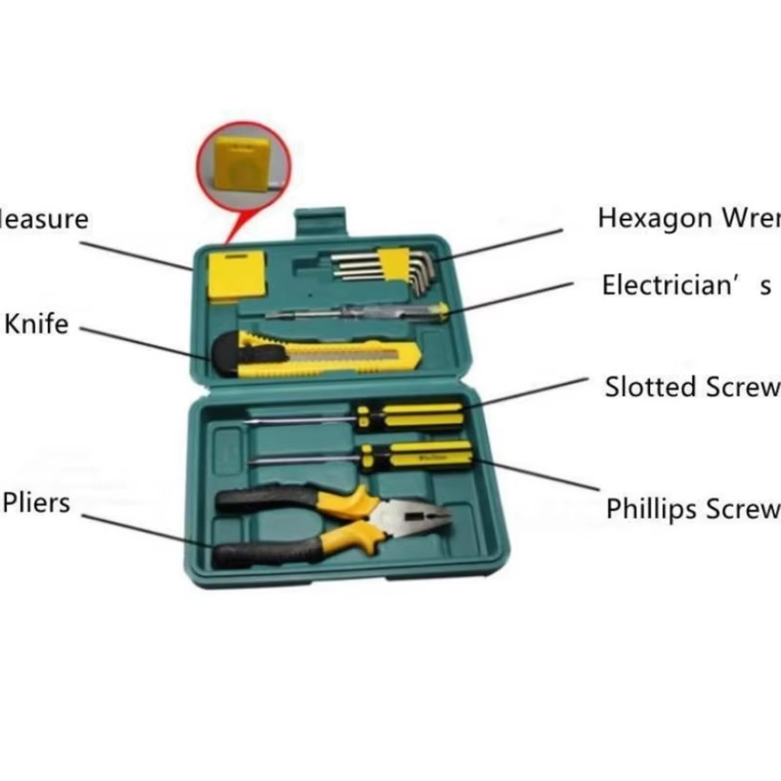 Set attrezzi da meccanico Set Da 11 Pezzi Combinazione Manuale Fai-da-te Automobile Manutenzione Emergenza Kit Di Strumenti Domestici Utensili Manuali Strumento Di Riparazione Auto
