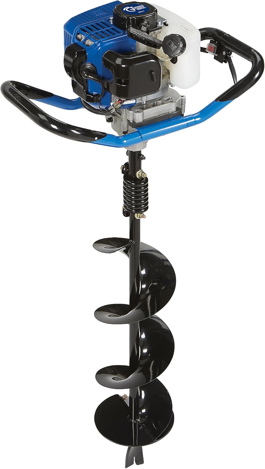 Powerhorse One-Person Earth Auger Powerhead Combo with 8in. Auger Bit Included, 52cc 2-Cycle Gas Engine w/Muffler Heat Shield, 55ft./lb. Max Drilling Torque