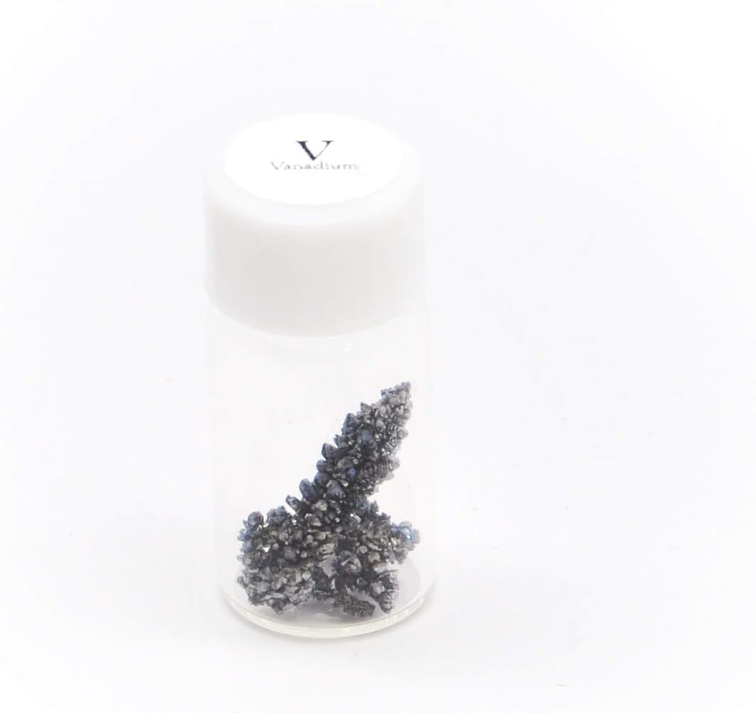 Vanadium Metal 99.99% Pure Element 23 V Chemistry Sample, Periodic Table, Element Collection, Transition Metal