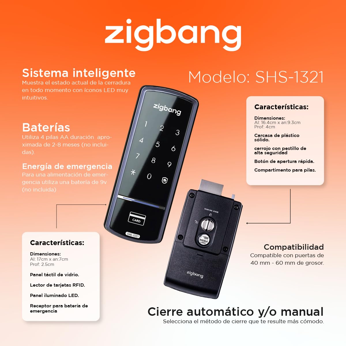 Amazon.co.jp: ZIGBANG SHS-1321 メタルロック タッチスクリーン