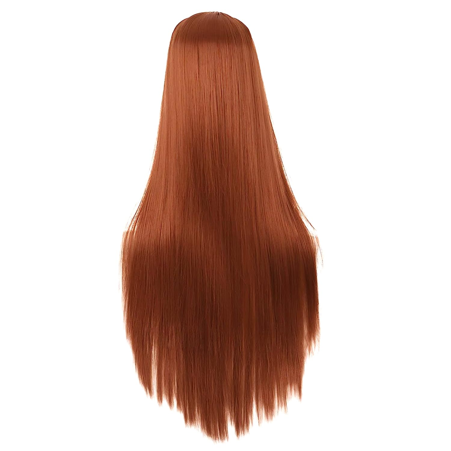 Colorfulpanda Auburn Long Wigs for Women Girls Long Straight Synthetic Hair Wig Middle Part for Party Cosplay Halloween Anime (Copper Red) - Image 3