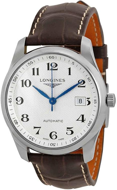 Longines Master Silver Dial Brown 
