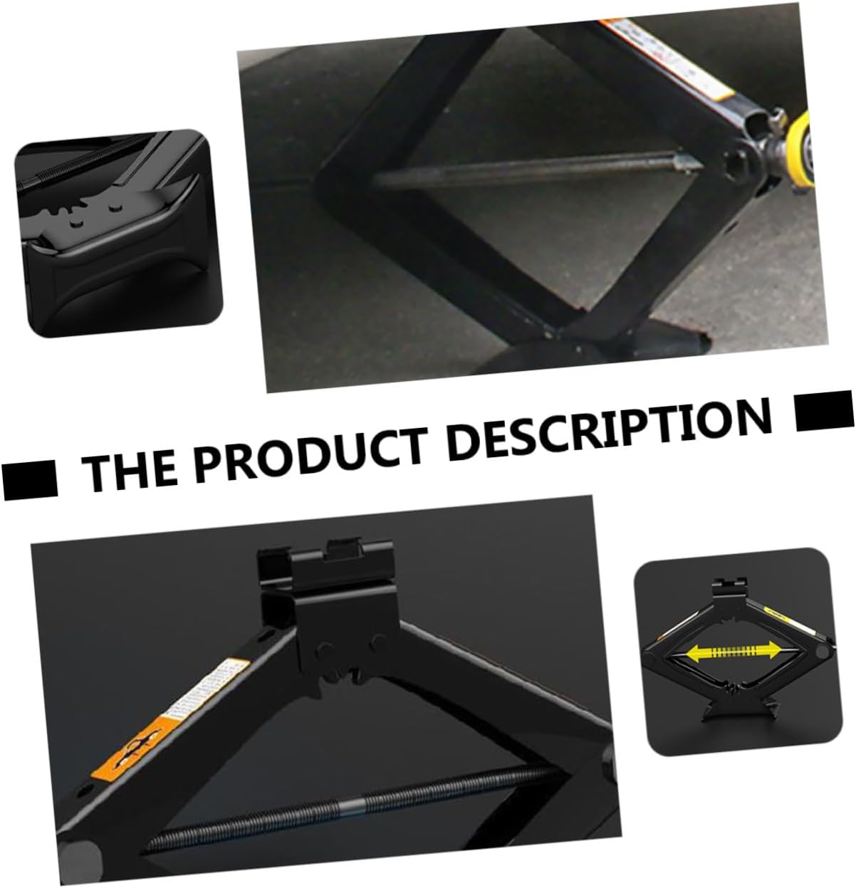 ULTECHNOVO 5 Ton Hand Cranking Scissor Jack Tire Repair Tool Auto Car Jack Portable Vehicle Lift for Emergency Tire Change and Auto Maintenance Random Color