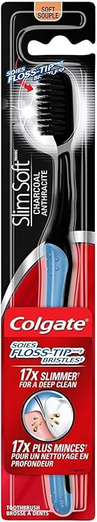 Colgate Slimsoft Charcoal Toothbrush | Combo Pack of 4