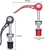 Vista 2 de Paquete de 2 postes de asiento de aleación para bicicleta, pasador de liberación rápida, abrazadera de asiento de bicicleta, abrazadera de tubo