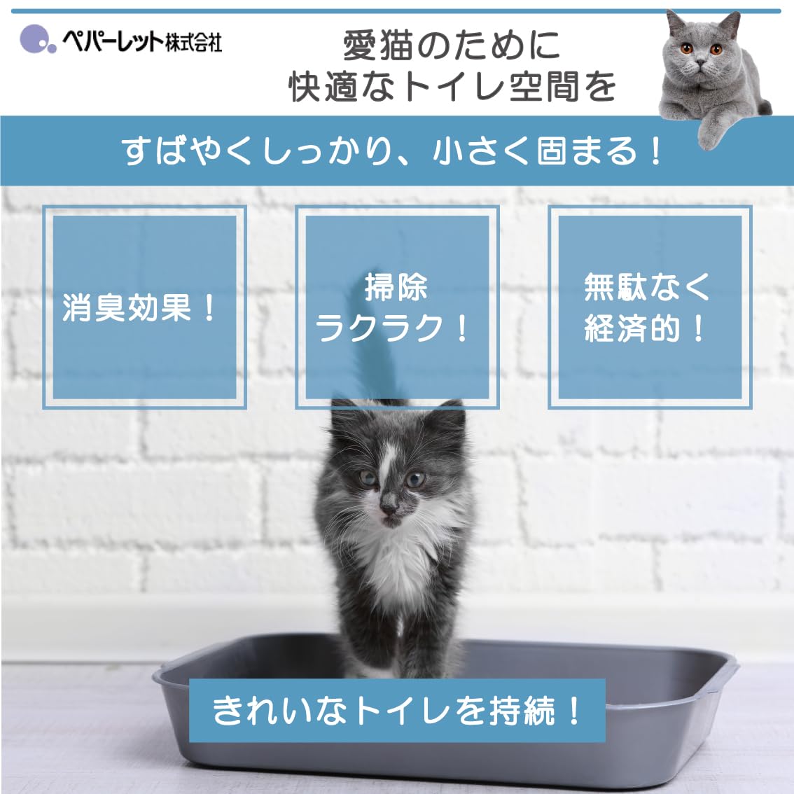 Amazon | ペパーレット 極ブルーノ6L×6袋 | ペパーレット | 猫砂 通販