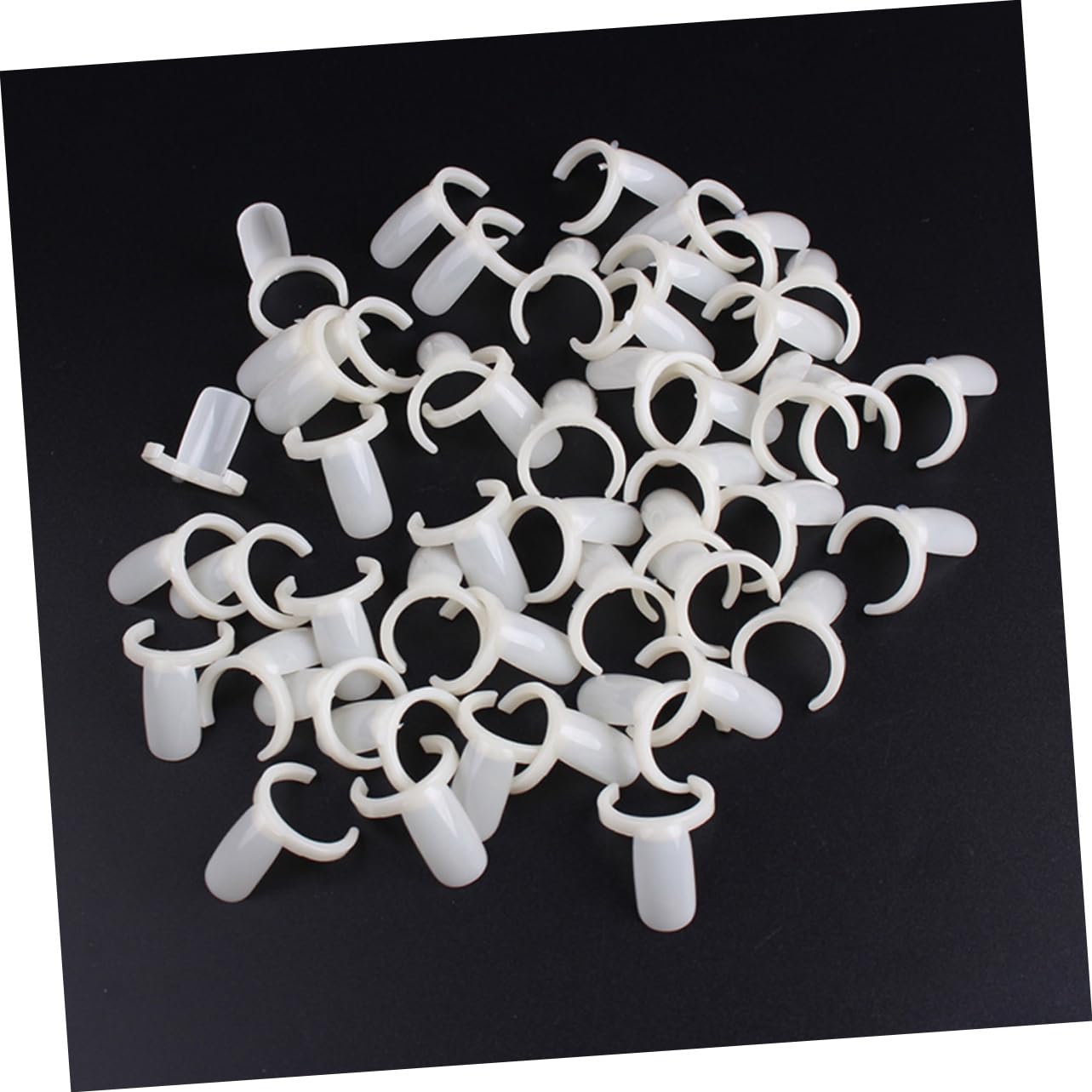 150pcs Nail Art Display Board Ring for Color Selection Durable Beige Nail Polish Sample Sticks for and Home Use for Beginners