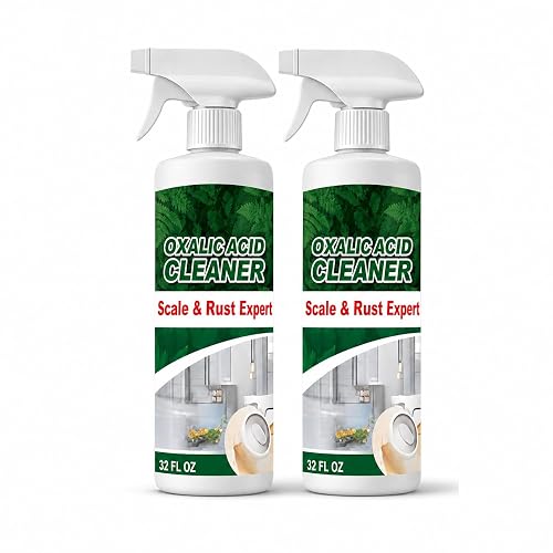 Oxalic Acid Stain Removal Spray | Hard Water & Limescale Remover, Kitchen & Bathroom Degreaser, Pet Odour Eliminator | Eco-Friendly Surface Cleaner 200ml (PACK OF 02) (PACK OF 2)