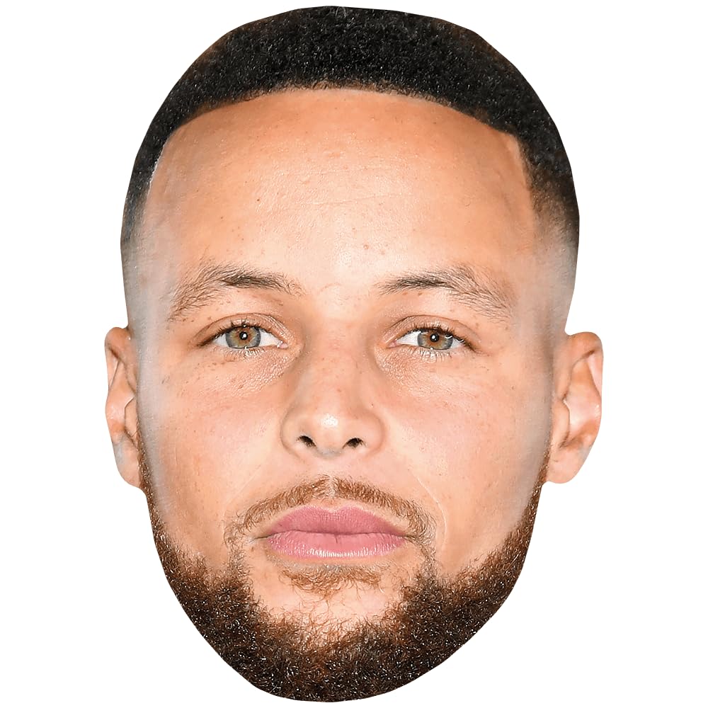 Stephen Curry (Beard) Celebrity Mask, Flat Card Face, Fancy Dress Mask