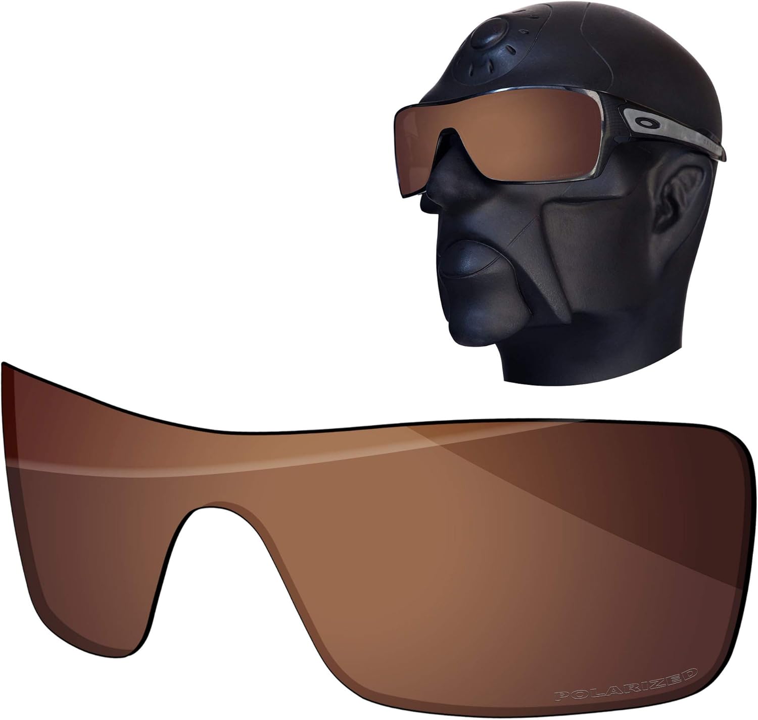 Ensky HardyShield Replacement Lenses for Oakley Turbine Rotor OO9307 Sunglasses - Saddle Brown