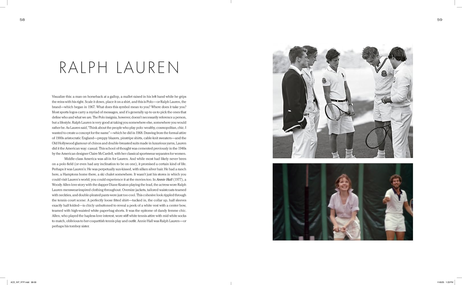 ACE: The Times & Style of Tennis
