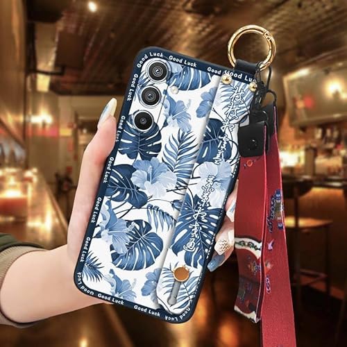 Phone Case Compatible with Samsung Galaxy S26 Plus/S26+/S26 Pro, Wrist Strap Shockproof Chinese style Dirt-resistant Ring Back C