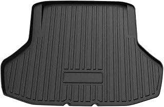 FIILINES Compatible with Cargo Mat 2022 2023 Honda Civic Sedan Trunk Mat All Weather Trunk Cargo Liner Waterproof Odorless Black (Not Fit for Hatchback)