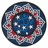 7,7 cm Ø Patche écusson thermocollant Om Aum Ohm