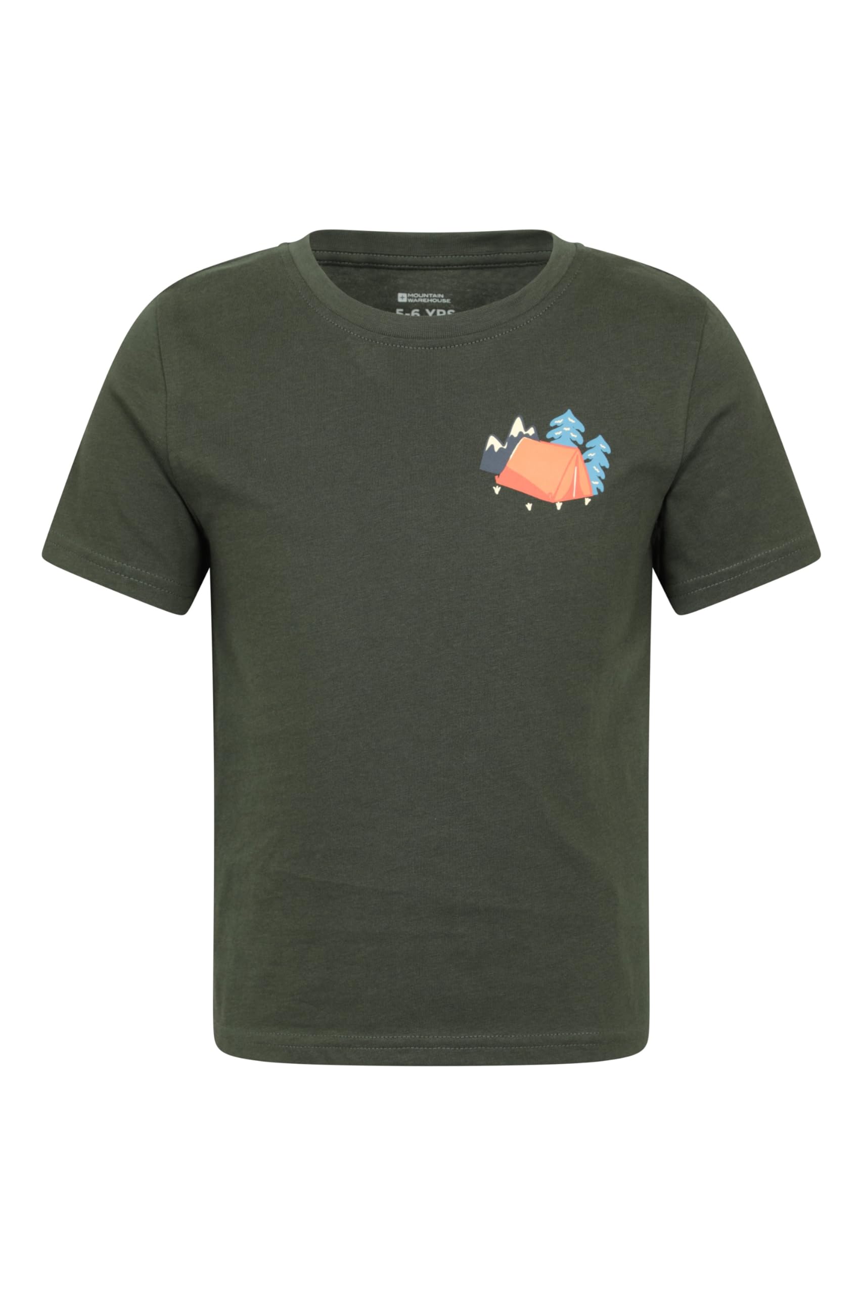 Mountain Warehouse Khaki Tent Kids Short Sleeve T-Shirt Teen Size 13 Years