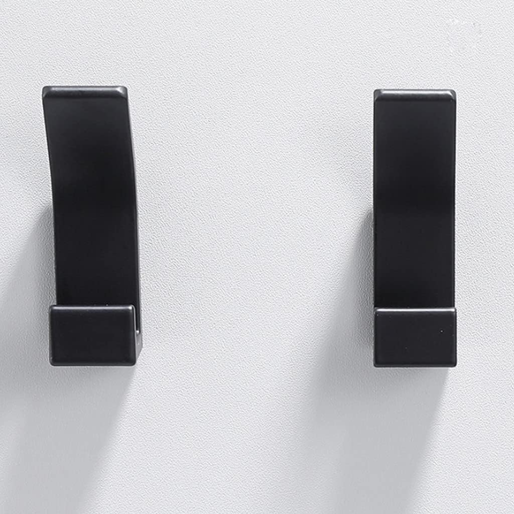 3 Pcs/Set of Black Towel Hooks, Bathroom Clothes Hooks, Bedroom Robe Hooks, Coat Hooks, Living Room Kitchen Accessories