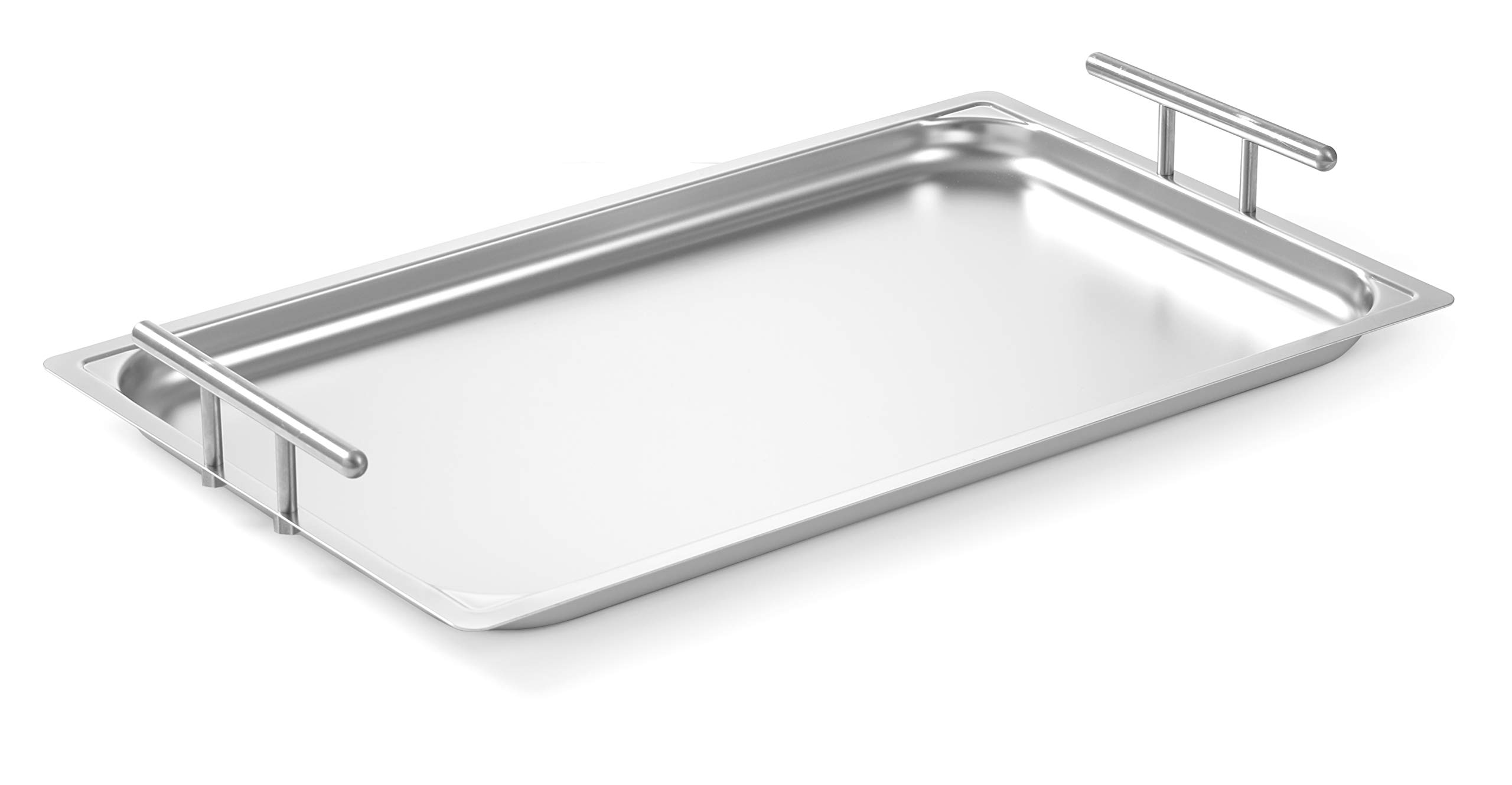 HENDI Serviertablett + Rundes Tablett Ø500mm, Schwarz, Antirutsch, temperaturbeständig bis 100°C