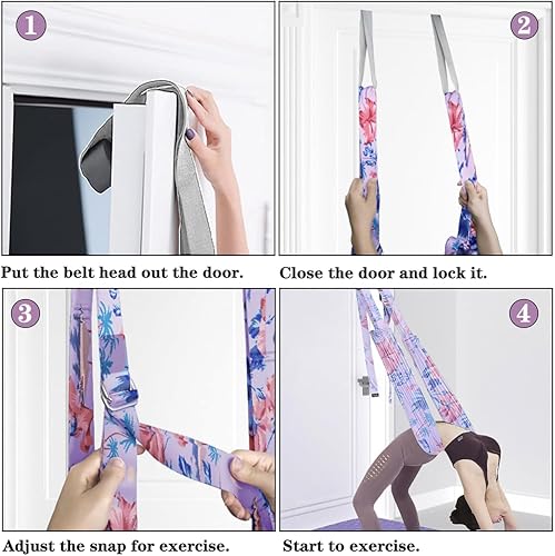 Miniatura 4 de TOCO FREIDO Correa Elástica para la Cintura, la Parte Posterior y las PiernasBanda de Fitness para Yoga, Entrenador de Asistencia para Estiramiento