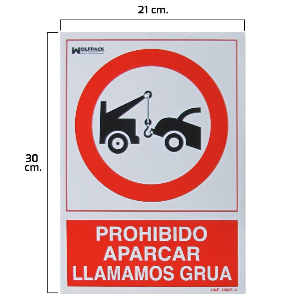 Wolfpack Warnschild 'Gefahr CAIDA OBJETOS' – 30 X 21 Cm, Für Baustellen, Lager & Arbeitsbereiche