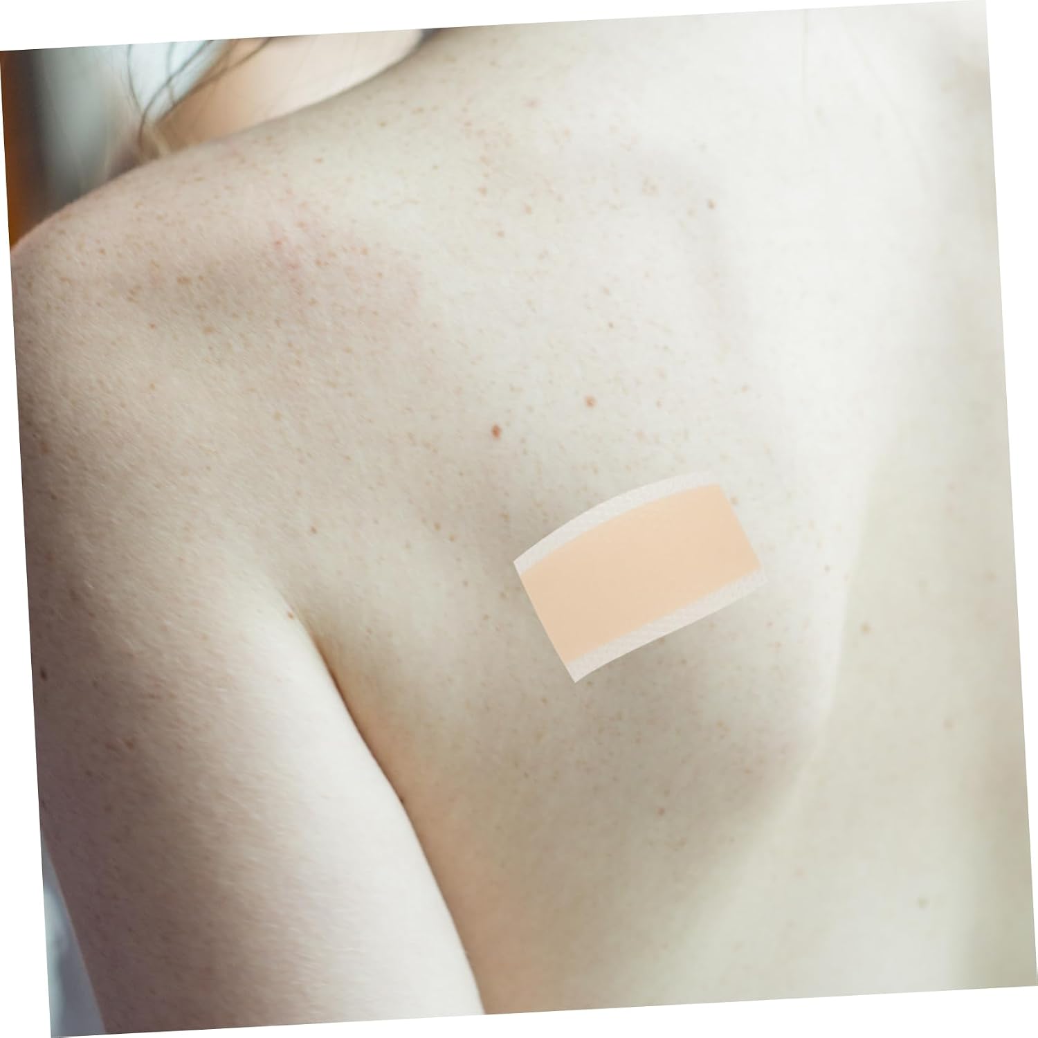 Abaodam 40pcs Silicone Skin Tape for Covering Sticker Adhesive Patch for Body Use for Face Arms Legs