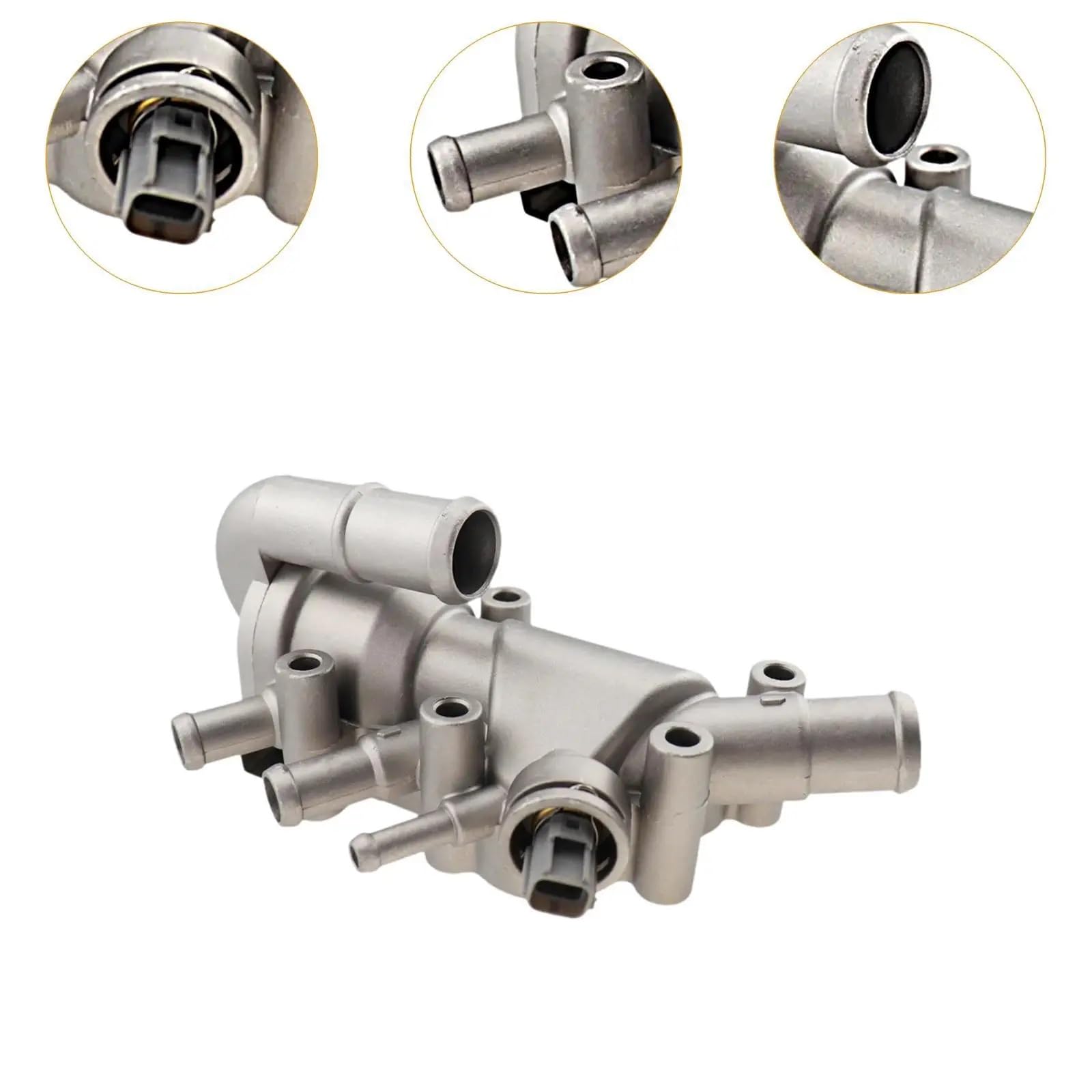 Termostato Motore Duratec Motore Liquido Di Raffreddamento Termostato Assemblea Unità Di Sostituzione Kit 2S6G9K478A2B Compatibile Con Ford Per Fiesta Per Mk5