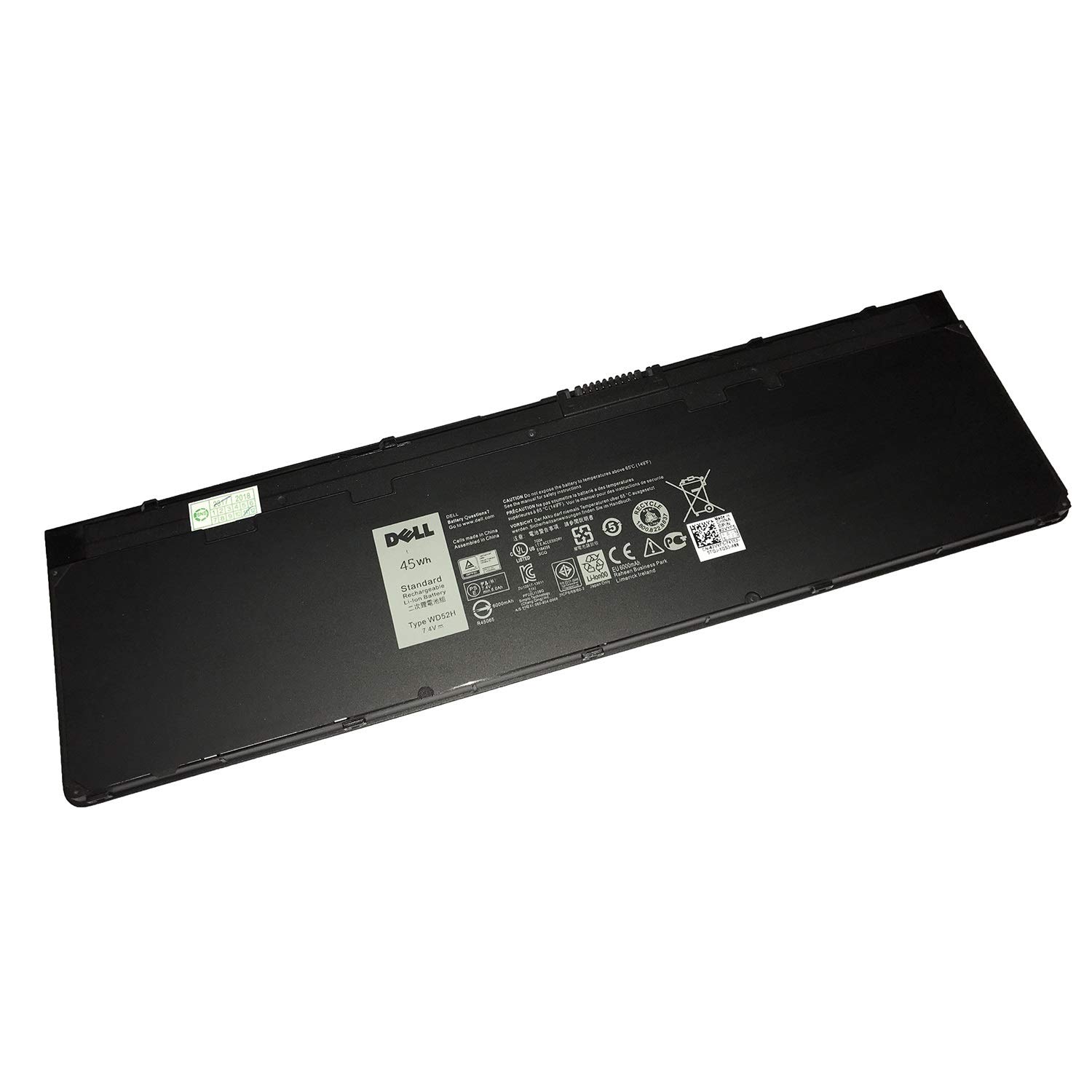 DELL WD52H 4-Cell Rechargeable Battery 7.4V 45Wh For DELL Latitude E7240 and Latitude E7250 Laptops Alternant Part Number:VFV59 KWFFN J31N7 451-BBFW 451-BBFX 451-BBFT GD076 GVD76 HJ8KP NCVF0 WD52H