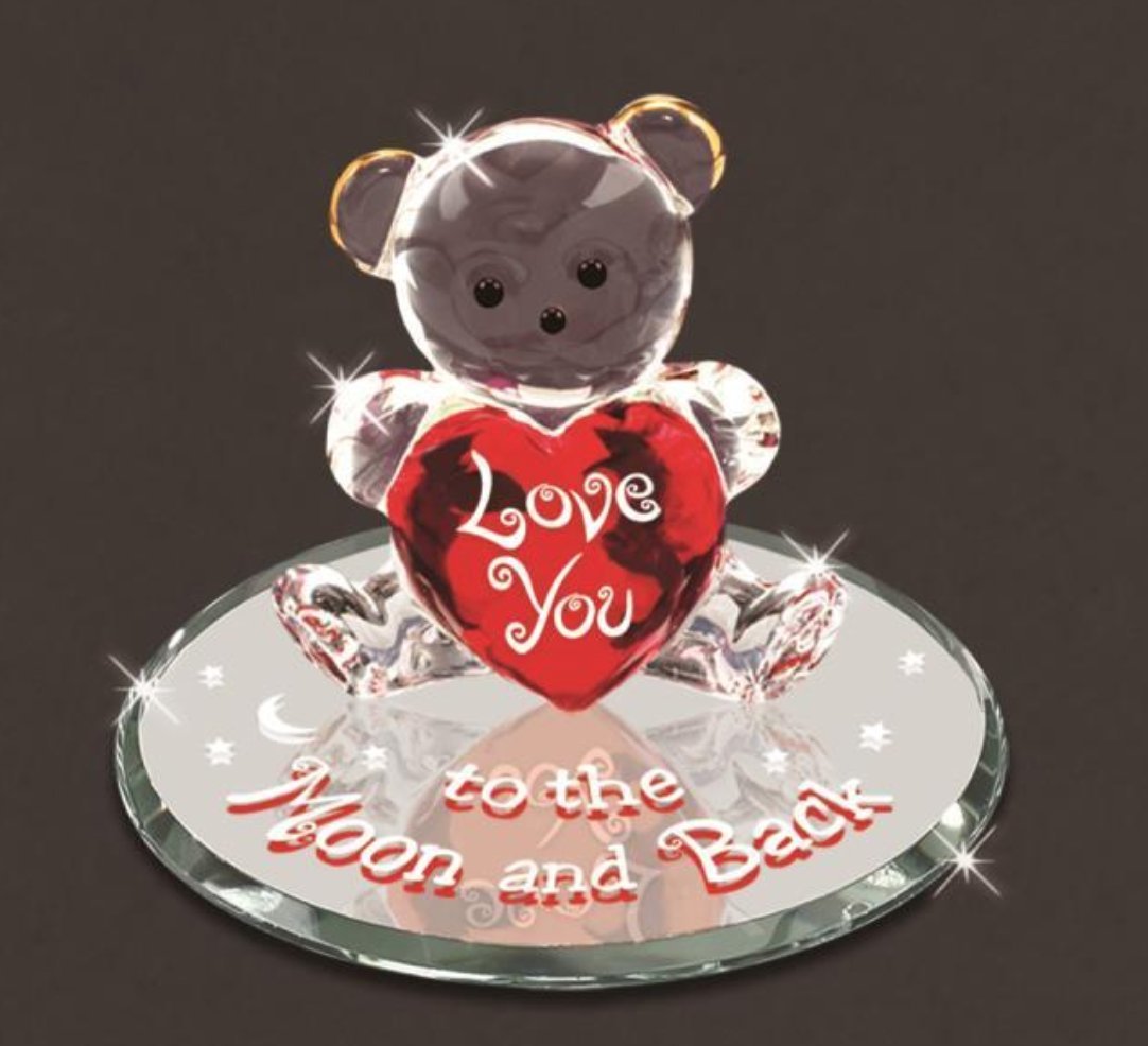 Glass Baron Bear"Love You to The Moon and Back"