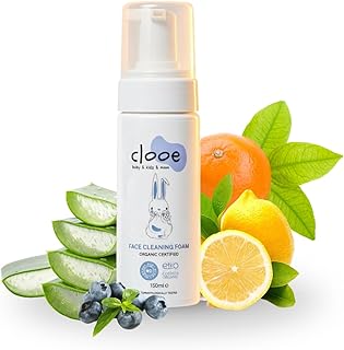 Organic Face Cleansing Foam, 5.07 Fl Oz (150 ...