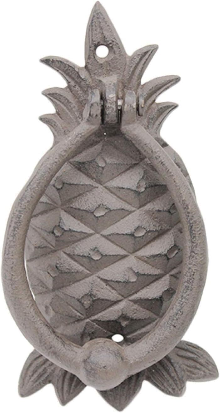 Door Knocker, Door Knocker Sturdy Casting Iron Door Knockers, Front Door Handle Pull Ring with Pine Shaped, for Seaside Holiday Homes Farmhouse Garden