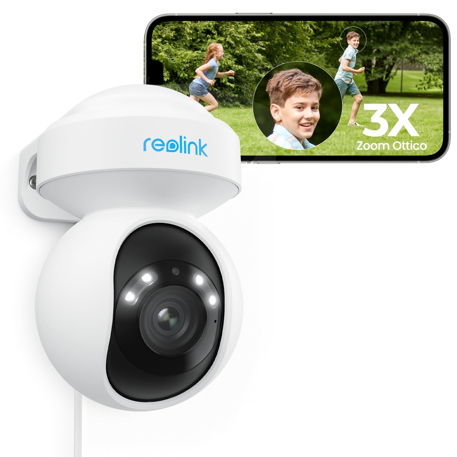 Reolink 4K PTZ Telecamera Wi-Fi Esterno con 3X Zoom Ottico (Ricondizionato)